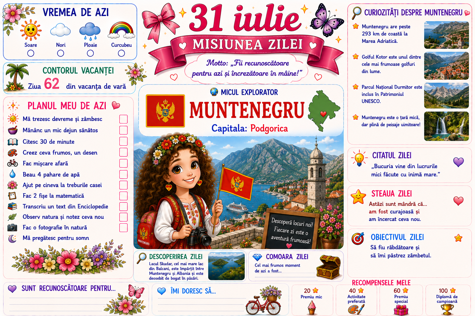 31 Iulie — Muntenegru