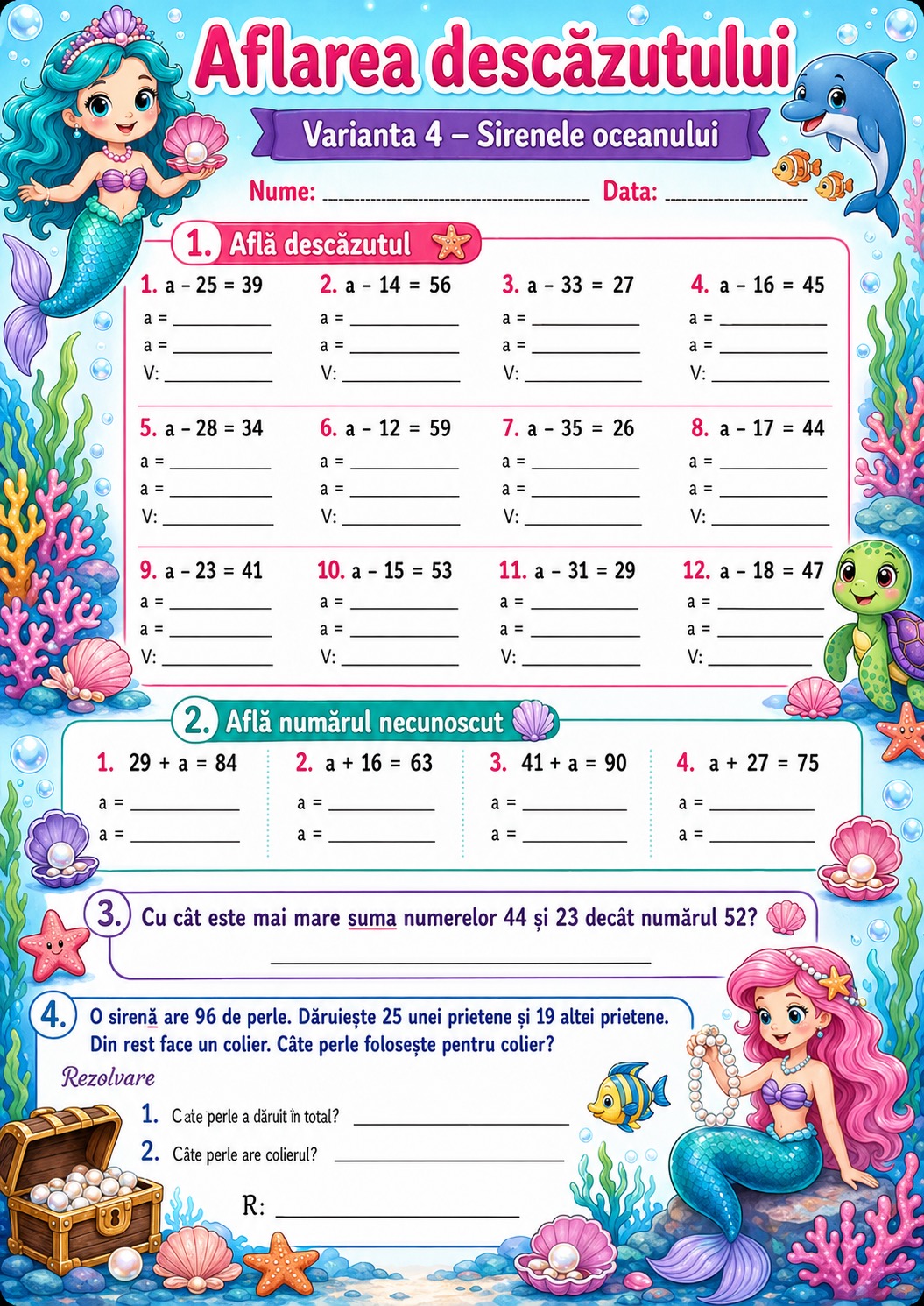 Aflarea descăzutului — Varianta 4 — Sirenele oceanului