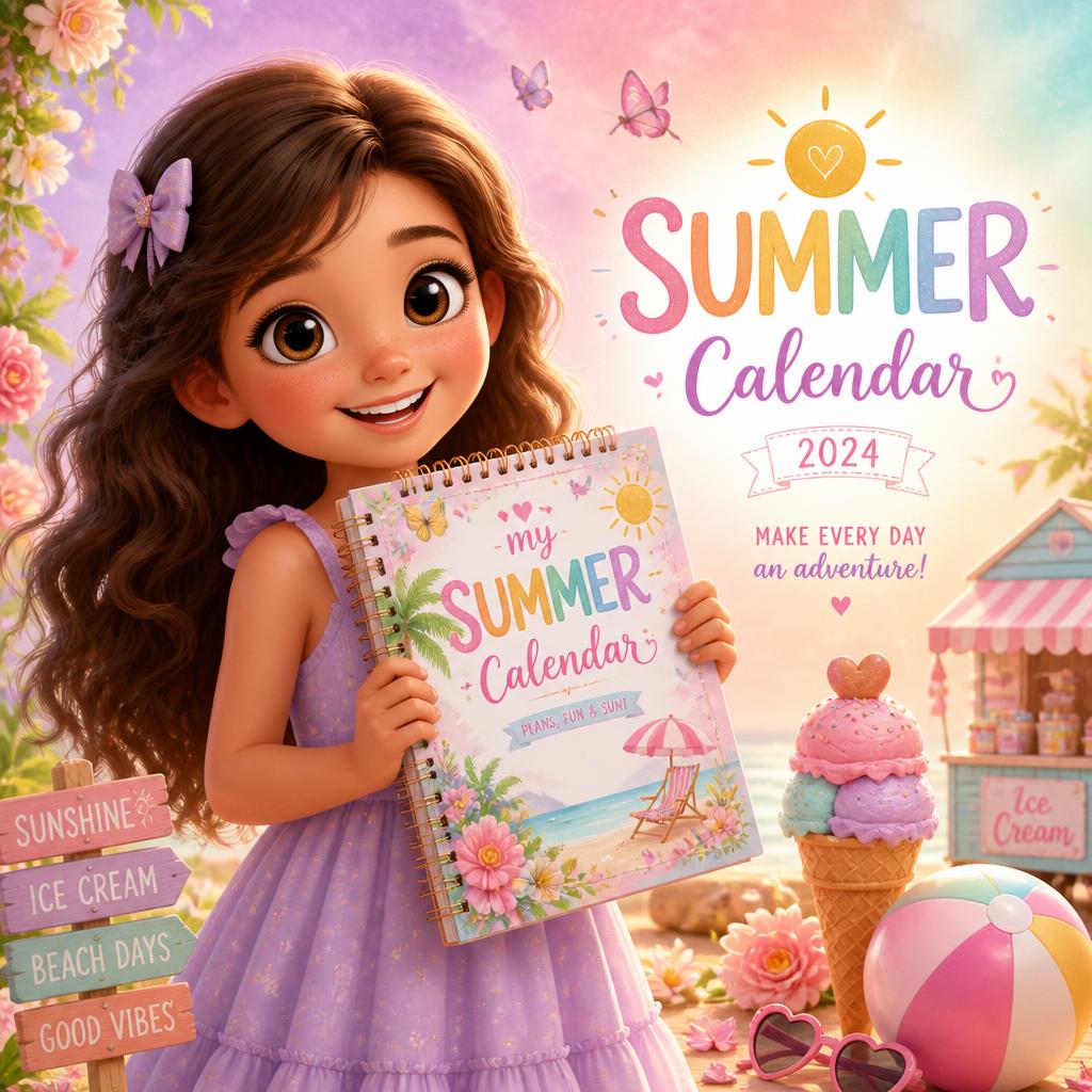 Calendar pentru fetițe